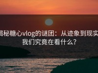 揭秘糖心vlog的谜团：从迹象到现实，我们究竟在看什么？