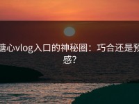 糖心vlog入口的神秘圈：巧合还是预感？