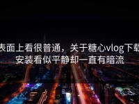表面上看很普通，关于糖心vlog下载安装看似平静却一直有暗流