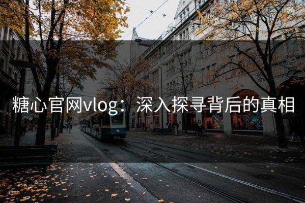 糖心官网vlog：深入探寻背后的真相