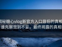 揭秘糖心vlog新官方入口背后的真相：谁先察觉到不妥，最终揭露的真相