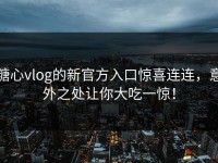 糖心vlog的新官方入口惊喜连连，意外之处让你大吃一惊！