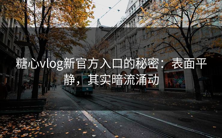 糖心vlog新官方入口的秘密：表面平静，其实暗流涌动