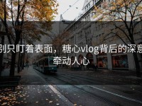 别只盯着表面，糖心vlog背后的深意牵动人心