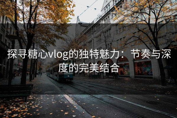 探寻糖心vlog的独特魅力：节奏与深度的完美结合