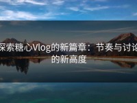 探索糖心Vlog的新篇章：节奏与讨论的新高度
