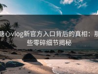 糖心vlog新官方入口背后的真相：那些零碎细节揭秘