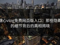 糖心vlog免费网页版入口：那些隐藏的细节背后的真相揭晓