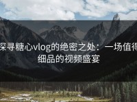 探寻糖心vlog的绝密之处：一场值得细品的视频盛宴