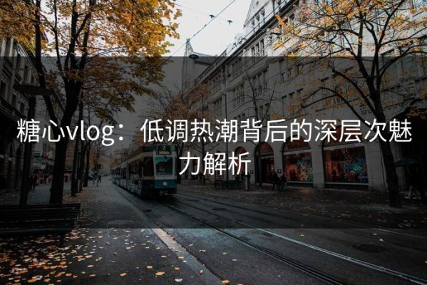 糖心vlog：低调热潮背后的深层次魅力解析