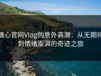 糖心官网Vlog的意外高潮：从无期待到情绪澎湃的奇迹之旅