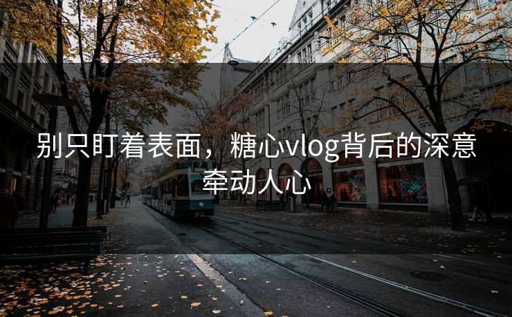 别只盯着表面,糖心vlog背后的深意牵动人心 别只盯着表面,糖心vlog背后的深意牵动人心