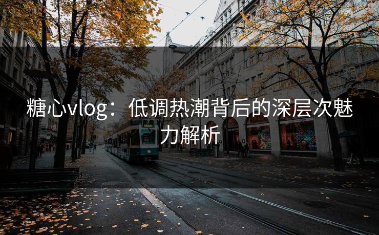 糖心vlog:低调热潮背后的深层次魅力解析 糖心vlog:低调热潮背后的深层次魅力解析